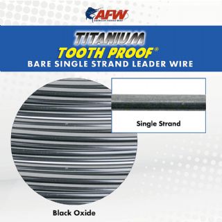 AFW Titanium Tooth Proof Single Strand Leader Wire - 